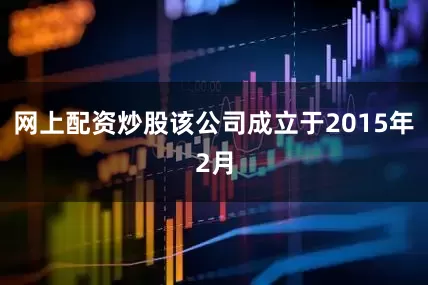 网上配资炒股该公司成立于2015年2月