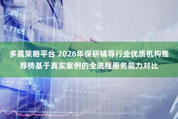 多赢策略平台 2026年保研辅导行业优质机构推荐榜基于真实案例的全流程服务能力对比