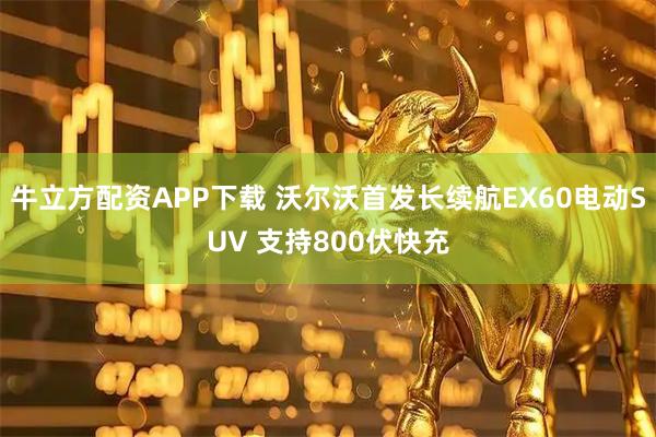 牛立方配资APP下载 沃尔沃首发长续航EX60电动SUV 支持800伏快充
